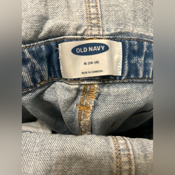 ✨SOLD✨ Old Navy Overalls Light Wash Skinny Girls Jeans XL 14-16 - Picture 8 of 9